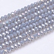 Electroplate Glass Beads Strands US-EGLA-R048-3mm-66-2