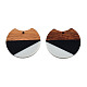 Tri-color Resin & Walnut Wood Pendants US-RESI-S358-77A-2