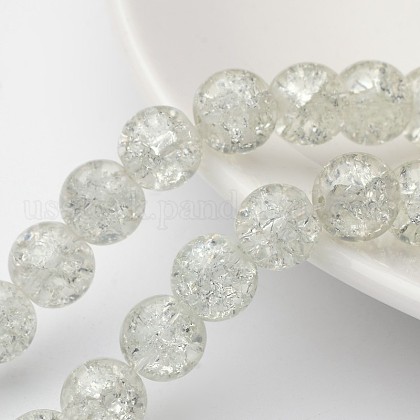 Crackle Glass Beads Strands US-X-CCG-Q001-10mm-01-1
