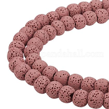 Synthetical Lava Rock Bead Strands US-G-PH0022-07-1
