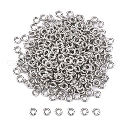 304 Stainless Steel Open Jump Rings US-STAS-Q186-02-4x1mm-1