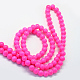 Baking Painted Glass Round Bead Strands US-DGLA-Q020-8mm-26-3