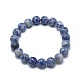 Natural Blue Spot Jasper Bead Stretch Bracelets US-BJEW-K212-B-039-2