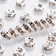 Brass Grade A Rhinestone Spacer Beads US-RSB034NF-01-1