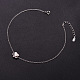 SHEGRACE Cute Design Rhodium Plated 925 Sterling Silver Anklet US-JA34A-4