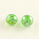Electroplate Faceted Rondelle AB Color Plated Transparent Glass Beads US-GLAA-R152-8mm-M2-2