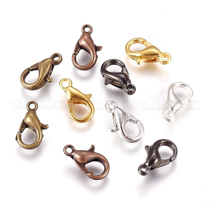 Zinc Alloy Lobster Claw Clasps US-E103-M-1