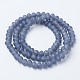 Electroplate Transparent Glass Beads Strands US-EGLA-A034-T8mm-X04-2