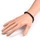 Natural Gemstone Beaded Stretch Bracelets US-BJEW-JB01823-04-3