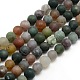 Frosted Natural Indian Agate Round Bead Strands US-G-M063-8mm-01-1