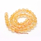 Natural Citrine Beads Strands US-G-P335-11-8mm-A-2