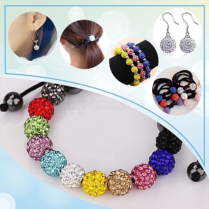 Pave Disco Ball Beads&nbsp;US-RB-A130-10mm-23-8