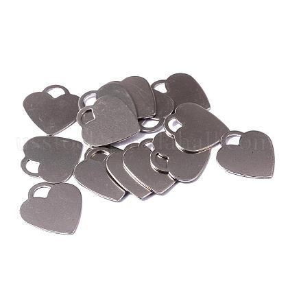 201 Stainless Steel Stamping Blank Tag Pendants US-STAS-E100-04P-1