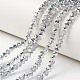 Electroplate Transparent Glass Beads Strands US-EGLA-A034-T8mm-M16-1