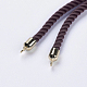 Nylon Twisted Cord Bracelet Making US-MAK-F018-G-RS-5