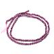 Natural Ruby/Red Corundum Beads Strands US-G-E411-14-2.5mm-2