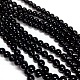 Natural Black Onyx Beads Strands US-G-H1567-8MM-4