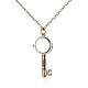 Alloy Key Pendant Necklace Quartz Pocket Watch US-WACH-N006-12-2