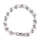304 Stainless Steel Link Chain Bracelets US-BJEW-Z011-09P-1
