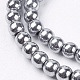 Non-magnetic Synthetic Hematite Beads Strands US-G-S096-6mm-3-3