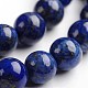Round Dyed & Natural Lapis Lazuli Gemstone Bead Strands US-G-J333-05-8mm-1