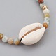 Natural Mixed Stone Braided Bead Bracelets US-BJEW-JB04079-3