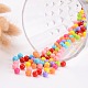 Mixed Color Acrylic Jewelry Beads US-X-PAB702Y-3
