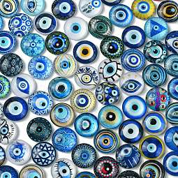 Flatback Glass Cabochons US-GGLA-N005-12mm-01