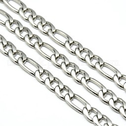Stainless Steel Figaro Chains US-STAS-M032-45P-1.6mm