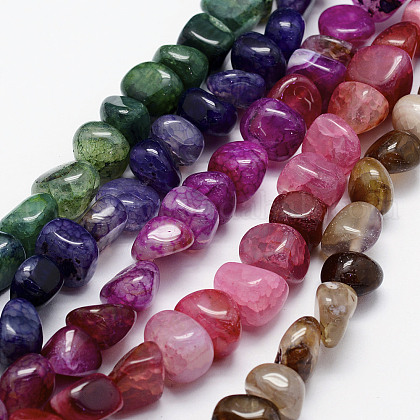 Natural Agate Beads Strands US-G-F518-03-1