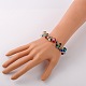 Trendy Faceted Glass Beads Bracelets US-BJEW-JB01642-06-4