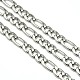 Stainless Steel Figaro Chains US-STAS-M032-45P-1.6mm-1