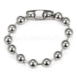 304 Stainless Steel Ball Chain Bracelets US-BJEW-G618-03P