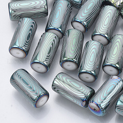 Electroplate Glass Beads US-EGLA-N003-02C