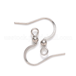 304 Stainless Steel French Earring Hooks US-STAS-S111-004