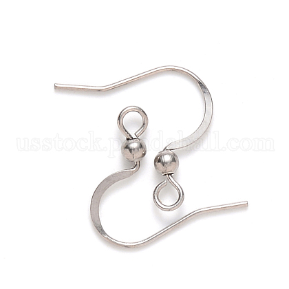 304 Stainless Steel French Earring Hooks US-STAS-S111-004-1