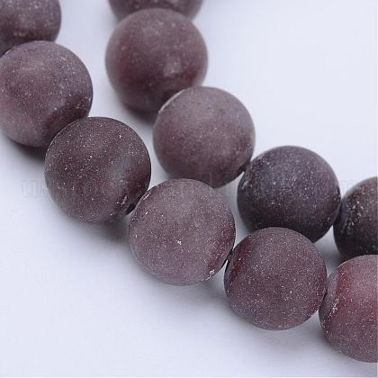 Natural Purple Aventurine Beads Strands US-G-Q462-8mm-15-1