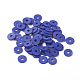 Flat Round Eco-Friendly Handmade Polymer Clay Beads US-CLAY-R067-8.0mm-09-4