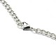 304 Stainless Steel Curb Chain/Twisted Chain Necklace Making US-STAS-A028-N134P-3