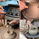 40pcs/Set Ceramic Pottery Clay Model Home Craft Art US-TOOL-BC0007-02-6