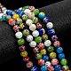 Handmade Millefiori Glass Beads Strands US-LK14-6
