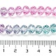 Transparent Painted Glass Beads Strands&nbsp;US-DGLA-A034-T6mm-A10-3