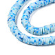 Handmade Polymer Clay Beads Strands US-CLAY-R089-6mm-165-3