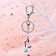 Iron Alloy Lobster Claw Clasp Keychain US-KEYC-D016-P-6