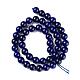 Natural Lapis Lazuli Round Beads Strands US-G-I181-10-8mm-4