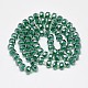 Electroplate Glass Beads Strands US-EGLA-Q083-8mm-A01-2