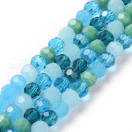 Glass Beads Strands US-GLAA-E036-09G-1