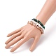 Chip Natural Gemstone Beaded Stretch Bracelets Sets US-BJEW-JB05699-7