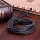 Unisex Multi-strand Leather Cord Bracelets US-BJEW-BB15557-6