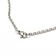 Fashionable 304 Stainless Steel Cable Chain Necklace Making US-STAS-A028-N081P-3